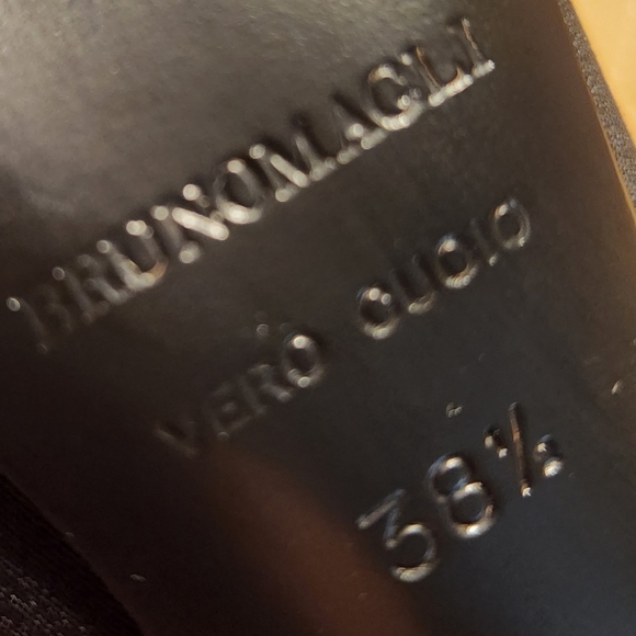 Bruno Magli Black Peep-Toe Heels - Picture 11 of 12